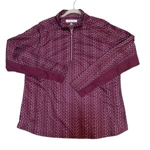 Pebble Beach Women’s Dry-Luxe 1/4 Zip Performance Pullover — XXL Magenta NWOT